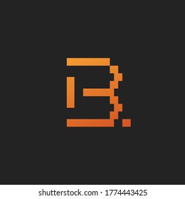 Letter b logo concept design template
