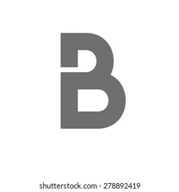 Letter B Logo Concept Icon. Vector