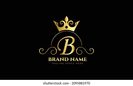 Letter B logo concept for your royal brand Free Vector file EPS 10