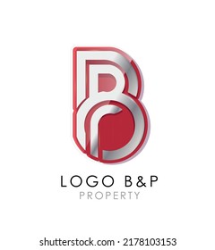 Letter b logo. corporate business technology