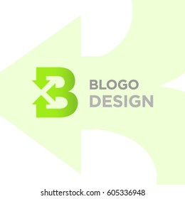 Letter B Logo Design.