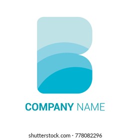 Letter B Logo Design Abstract