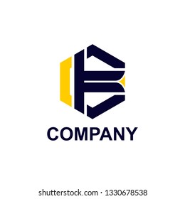 letter b logo design concept