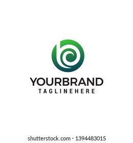 letter b logo design concept template vector