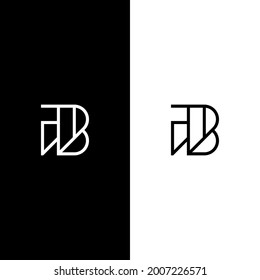 concepto de diseño del logotipo de letra B