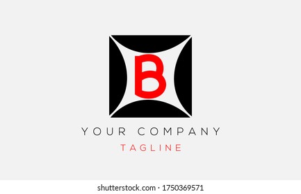 Diseño del logotipo de la letra B, icono moderno creativo B