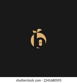 Diseño del logotipo de la letra B. Logotipo creativo de la letra B y plantilla de hoja.

