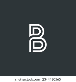 Letter B logo design with creative idea