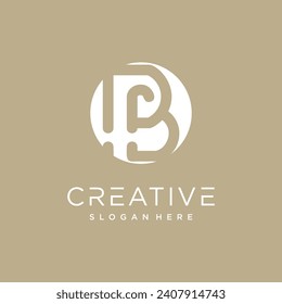 Letter B logo design with creative concept Premium Vector