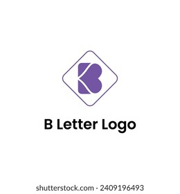 Letter B logo design. Creative Initial letter B logo.