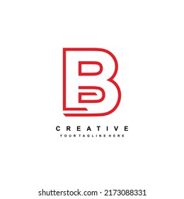 
Diseño del logotipo de la letra B con un estilo elegante y lujoso. Forma de línea roja. adecuado para logotipos comerciales, tecnología, empresa, etc. Elementos de plantilla de logotipos. logotipo de la letra inicial B. Diseño B