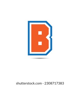 letter B logo design icon