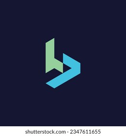 Logo-Design-Symbol des Buchstaben B für Unternehmen oder Initialen