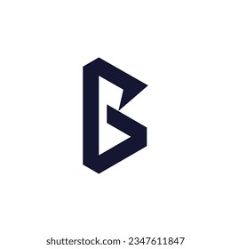 Logo-Design-Symbol des Buchstaben B für Unternehmen oder Initialen