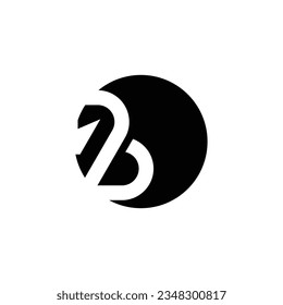 Letter B logo design icon vector with modern style