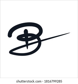 letter B logo design inspiration . letter B logo template . letter B handwritten logo . letter B handwriting logo