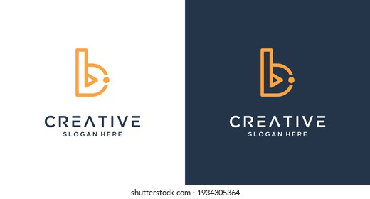 Letter B logo design inspiration