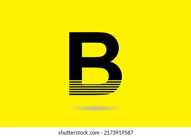 Diseño del logotipo de la letra B en un estilo lujoso y elegante. adecuado para el logotipo de la empresa, el logotipo de la empresa, la etiqueta del producto, la tecnología, etc., letra vectorial B. letra inicial B. diseño