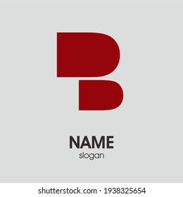 Letter "B" logo design. Minimum creative. Design of an elegant universal vector sign. Premium business logotype. Graphic alphabet symbol for company business identity