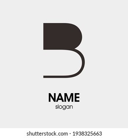 Letter "B" logo design. Minimum creative. Design of an elegant universal vector sign. Premium business logotype. Graphic alphabet symbol for company business identity