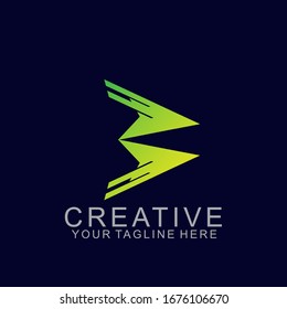 Letter b logo design with modern concept. Icon letter b vector illustration