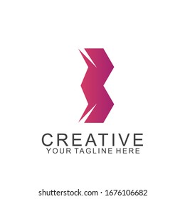 Diseño del logotipo de la letra b con concepto moderno. Letra de icono b ilustración vectorial