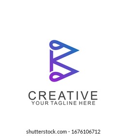 Buchstabe b Logo Design mit modernem Konzept. Symbolbuchstabe b Vektorillustration