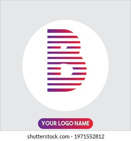 Letter B logo design with modern concept.