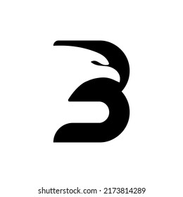 Letter B Logo Design, Modern Letter B Logo, Creative Logo Templates, Letter B Eagle Logo, letter B eagle head icon