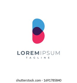 Diseño del logotipo Carta B Listo para utilizar el vector Premium