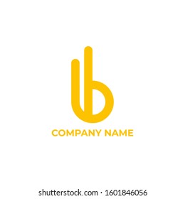 letter b logo design. simple and elegant logo for your company