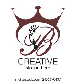 Letter b logo design simple concept Premium Vector
