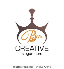 Letter b logo design simple concept Premium Vector