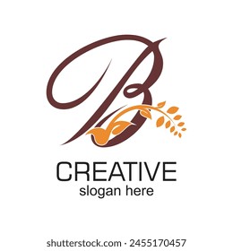 Letter b logo design simple concept Premium Vector