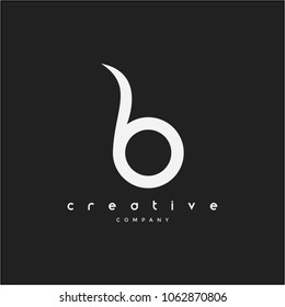 Letter B logo design template
