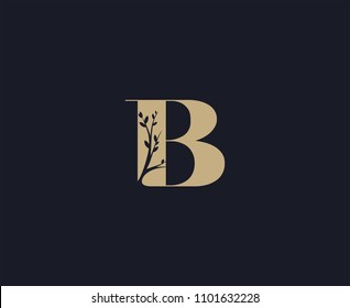 letter B logo design template. luxury logo