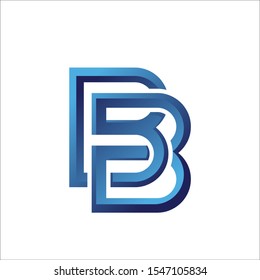 Letter B logo design template 