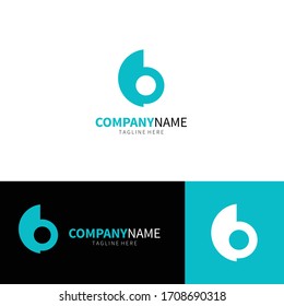 Letra b Elementos de plantilla de diseño de logotipo