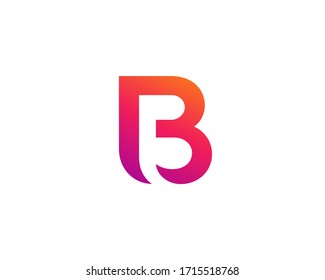 Letter B logo design template elements