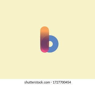 Letter B logo design template elements