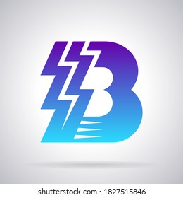 Plantilla de diseño del logotipo de la letra "B" para el nombre de la empresa