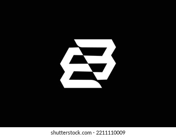 Diseño del logotipo de la plantilla de diseño del logotipo de la carta B