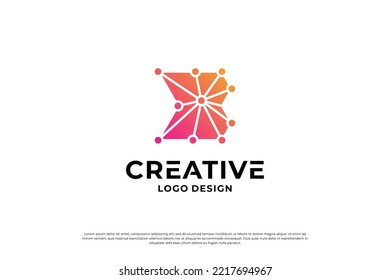 Plantilla de diseño del logotipo de la letra B. Símbolo del logotipo de letras iniciales creativas de B.