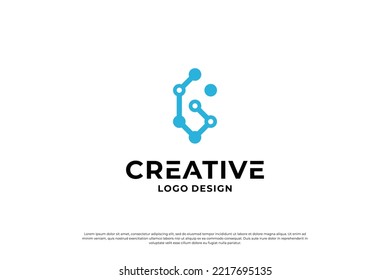 Letter B logo design template. Creative initial letters B logo symbol.