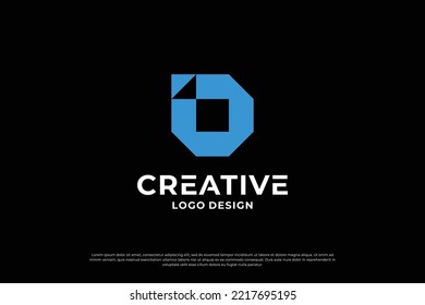 Plantilla de diseño del logotipo de la letra B. Símbolo del logotipo de letras iniciales creativas de B.