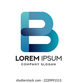Vector de plantilla de diseño de logotipo de letra B