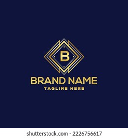 Elementos de plantilla de diseño del logotipo de la letra B, ilustración vectorial.