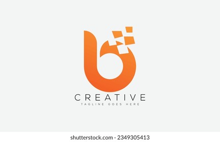 Letter B logo design template vector illustration.