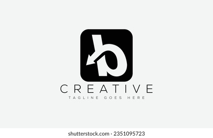 Ilustración vectorial de la plantilla de diseño del logotipo de la letra B.