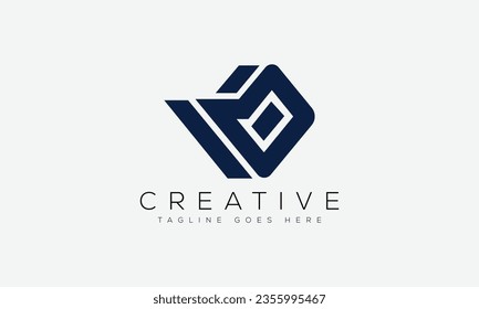 Ilustración vectorial de la plantilla de diseño del logotipo de la letra B.